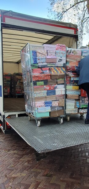 Zeer geslaagde schoenendoosactie