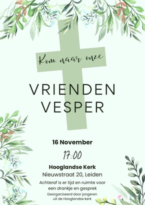 UITNODIGING voor de VRIENDEN VESPER