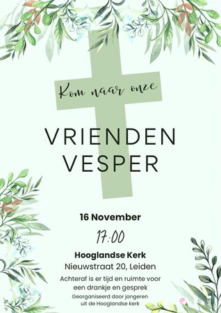 UITNODIGING voor de VRIENDEN VESPER