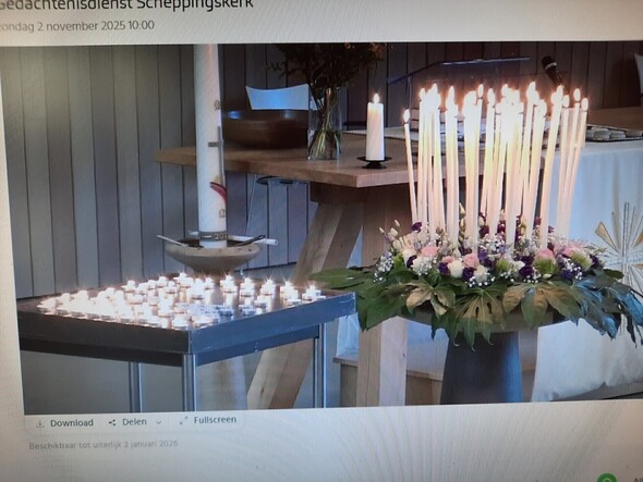 Terugblik gedachtenisdienst