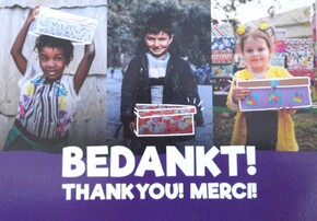 Zeer geslaagde schoenendoosactie