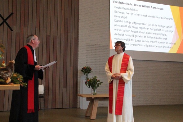 Terugblik afscheid ds. Janco Wijngaard en bevestiging ds. Bram-Willem Aarnoutse