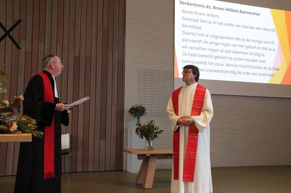 Terugblik afscheid ds. Janco Wijngaard en bevestiging ds. Bram-Willem Aarnoutse