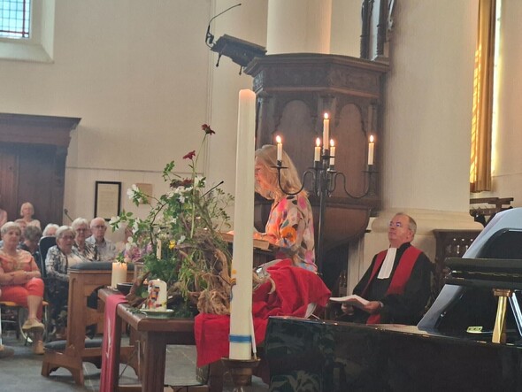 Terugblik bevestiging Edith Nijenhuis voorzitter kerkenraad